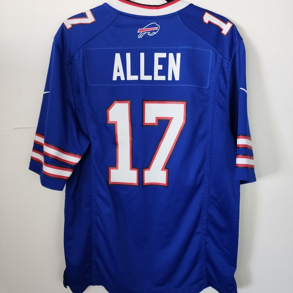 Buffalo Bills Nike Blue NFL Jersey Josh Allen 17 Blue Home Size Medium - Picture 7 of 9